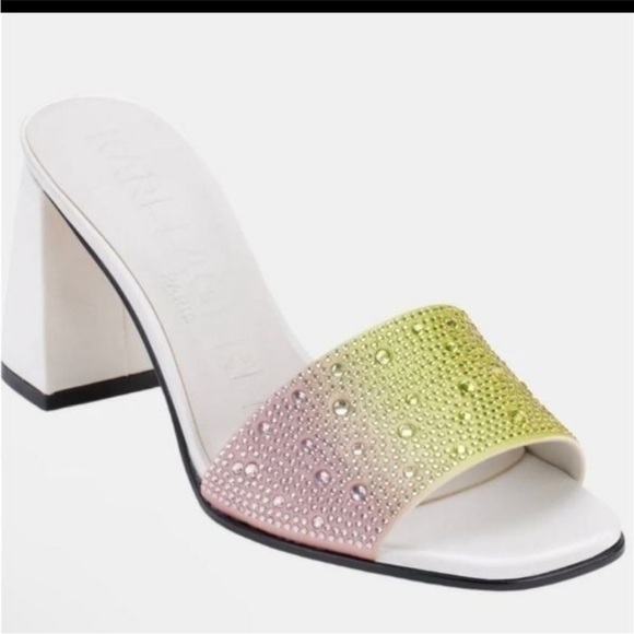 Karl Lagerfeld Shoes - Karl Lagerfeld Paris Pera women's Rhinestone slides sandals